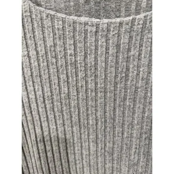 Gray Ribbed Long Sleeve Scoop Neck Soft Stretch Sweater XL EUC - Picture 3 of 7